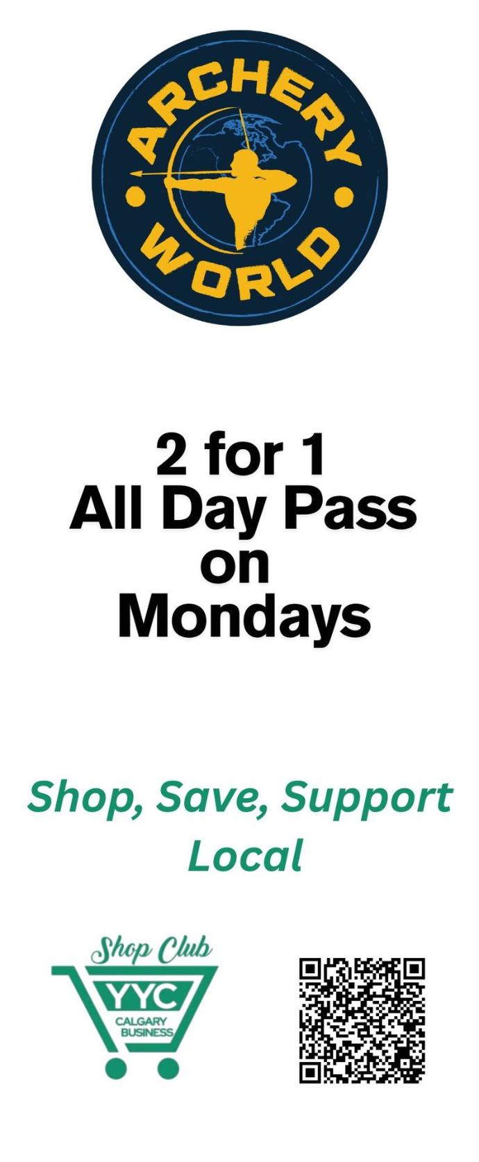 2 for 1 Pass on Mondays